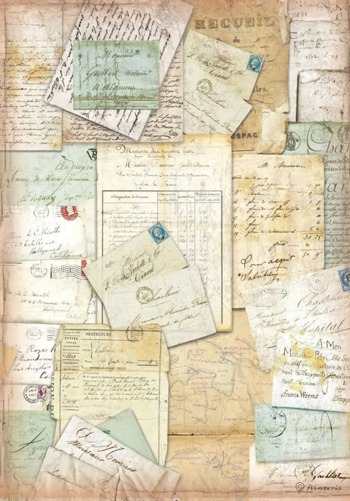 Reispapier Selection A4 - Around the world - Bastelschachtel