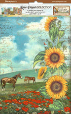 Reispapier Selection A4 - Sunflower Art - Bastelschachtel