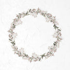 Reispapier Set 15x15cm - White flowers - Bastelschachtel