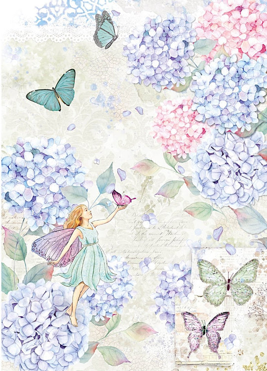 Reispapier A4 - Enchanted land - Spread the wings - Bastelschachtel - Reispapier A4 - Enchanted land - Spread the wings