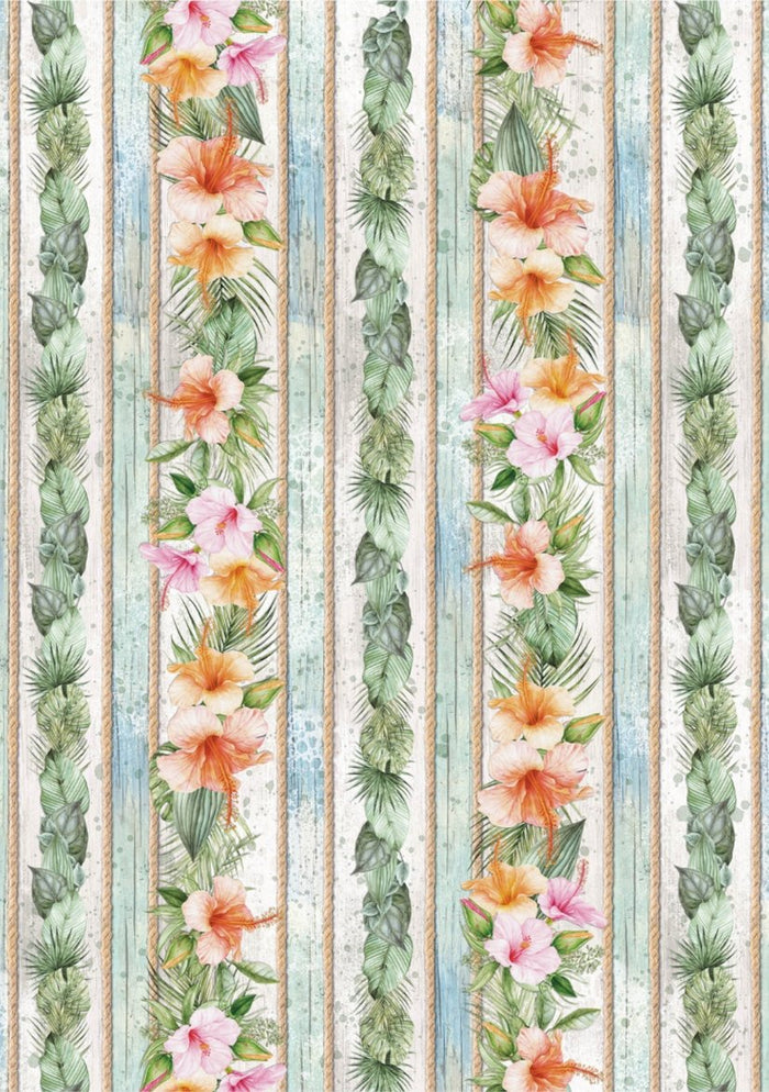 Reispapier A4 - Summer breeze Blossomed flowers