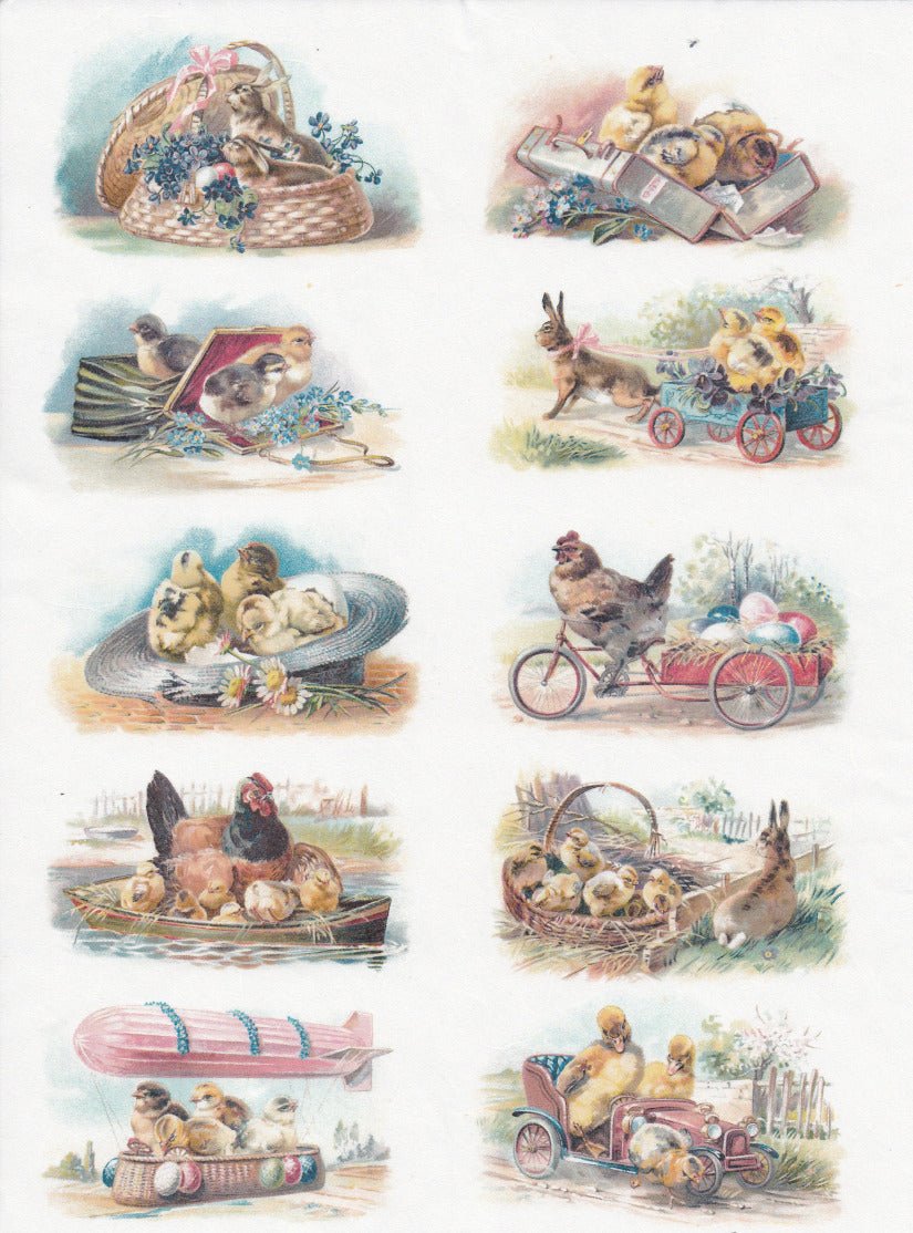 Reispapier A4 - Easter time - Bastelschachtel - Reispapier A4 - Easter time