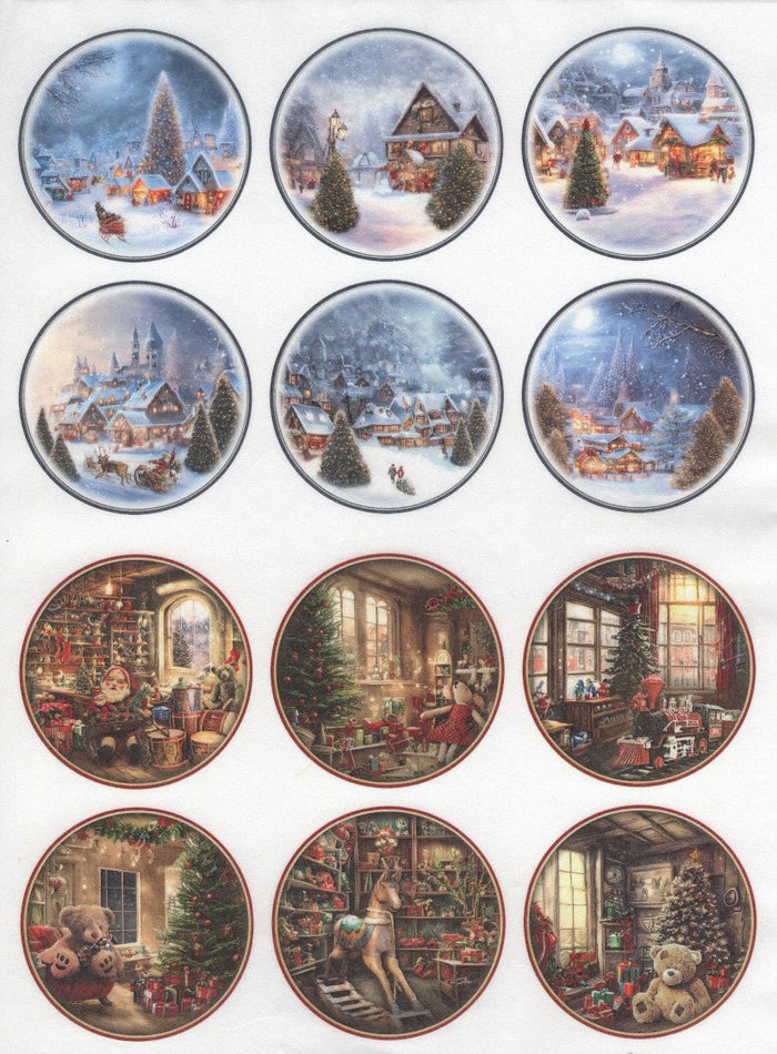Reispapier A3 - Winter tales factory rounds
