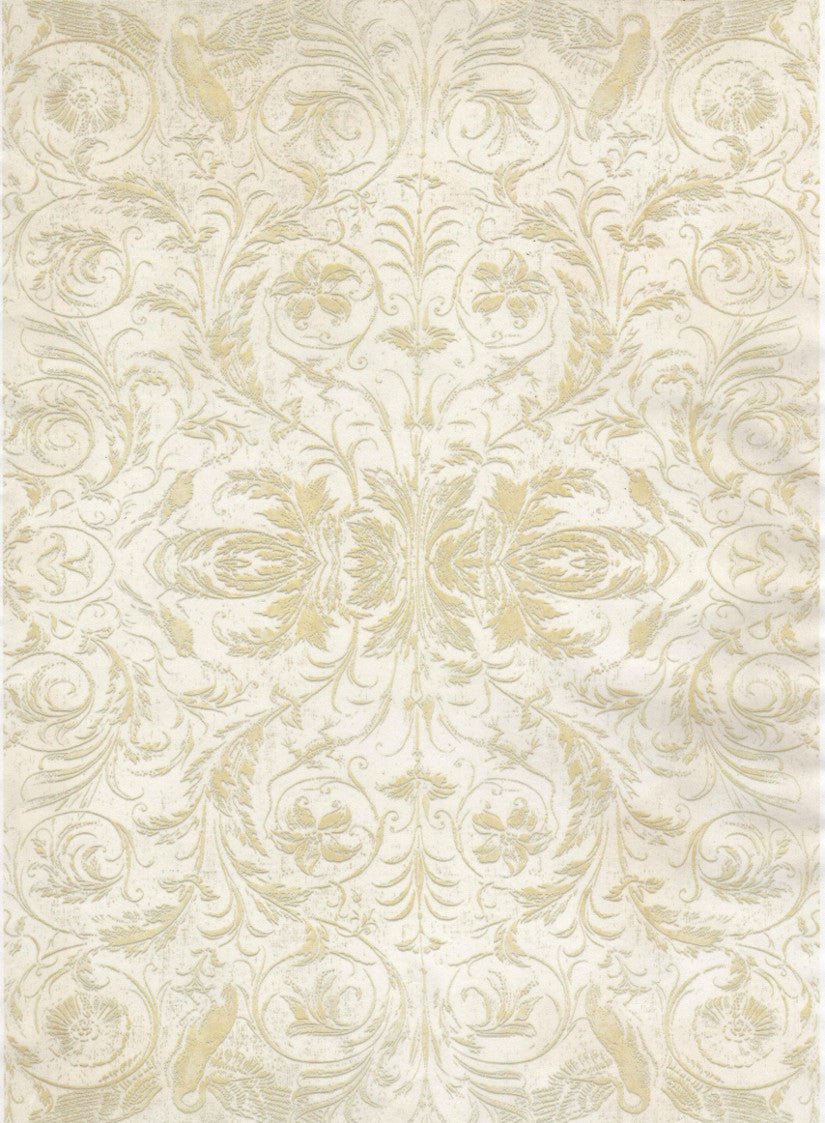 Reispapier A3 - Tendrils cream - Bastelschachtel - Reispapier A3 - Tendrils cream
