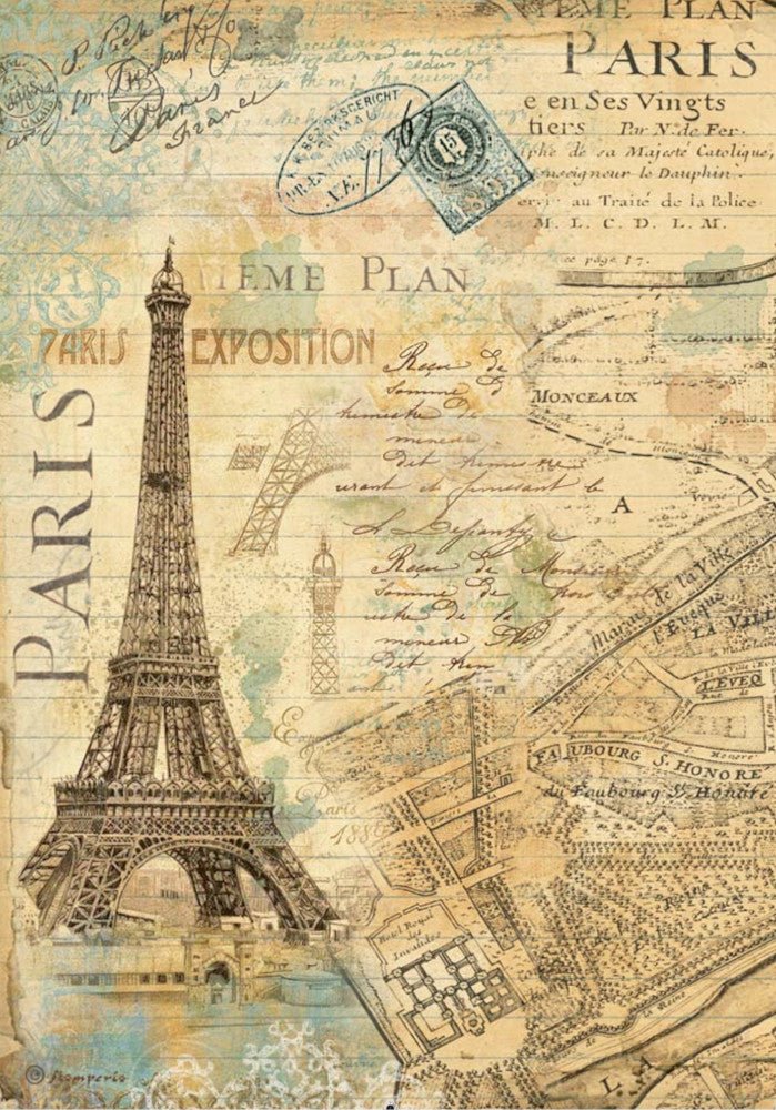 A4 Reispapier Selection - Around the world - Bastelschachtel - A4 Reispapier Selection - Around the world