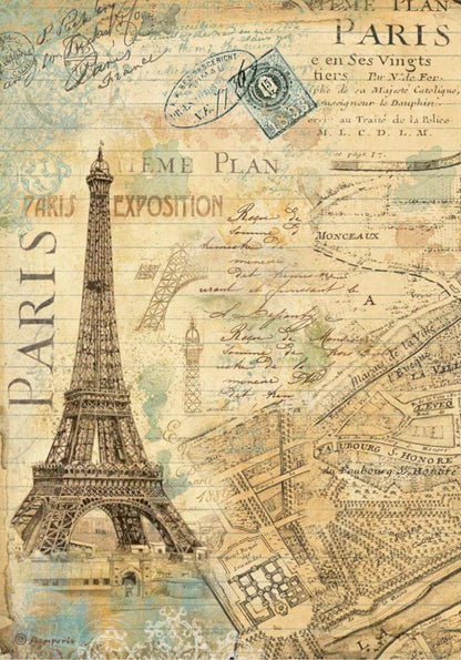 A4 Reispapier Selection - Around the world - Bastelschachtel - A4 Reispapier Selection - Around the world