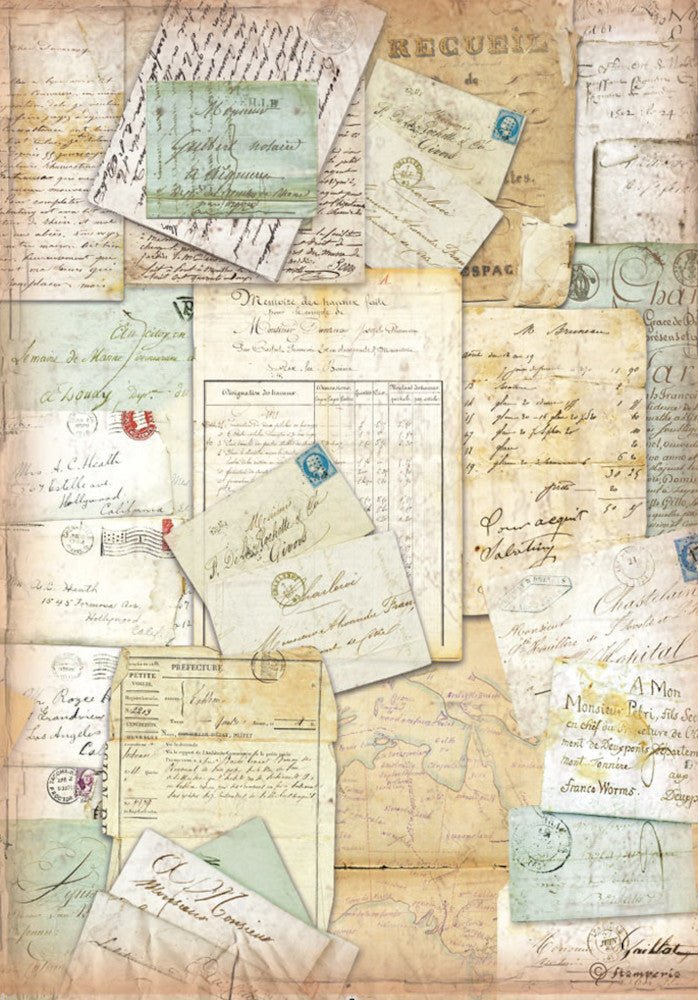 A4 Reispapier Selection - Around the world - Bastelschachtel - A4 Reispapier Selection - Around the world