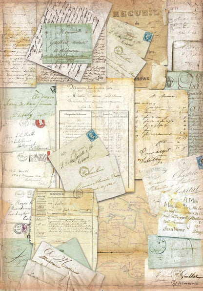 A4 Reispapier Selection - Around the world - Bastelschachtel - A4 Reispapier Selection - Around the world