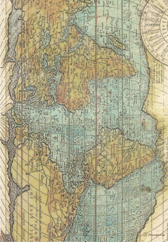 A4 Reispapier Selection - Around the world - Bastelschachtel - A4 Reispapier Selection - Around the world