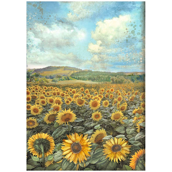 Reispapier A4 - Sunflower Art - Landscape