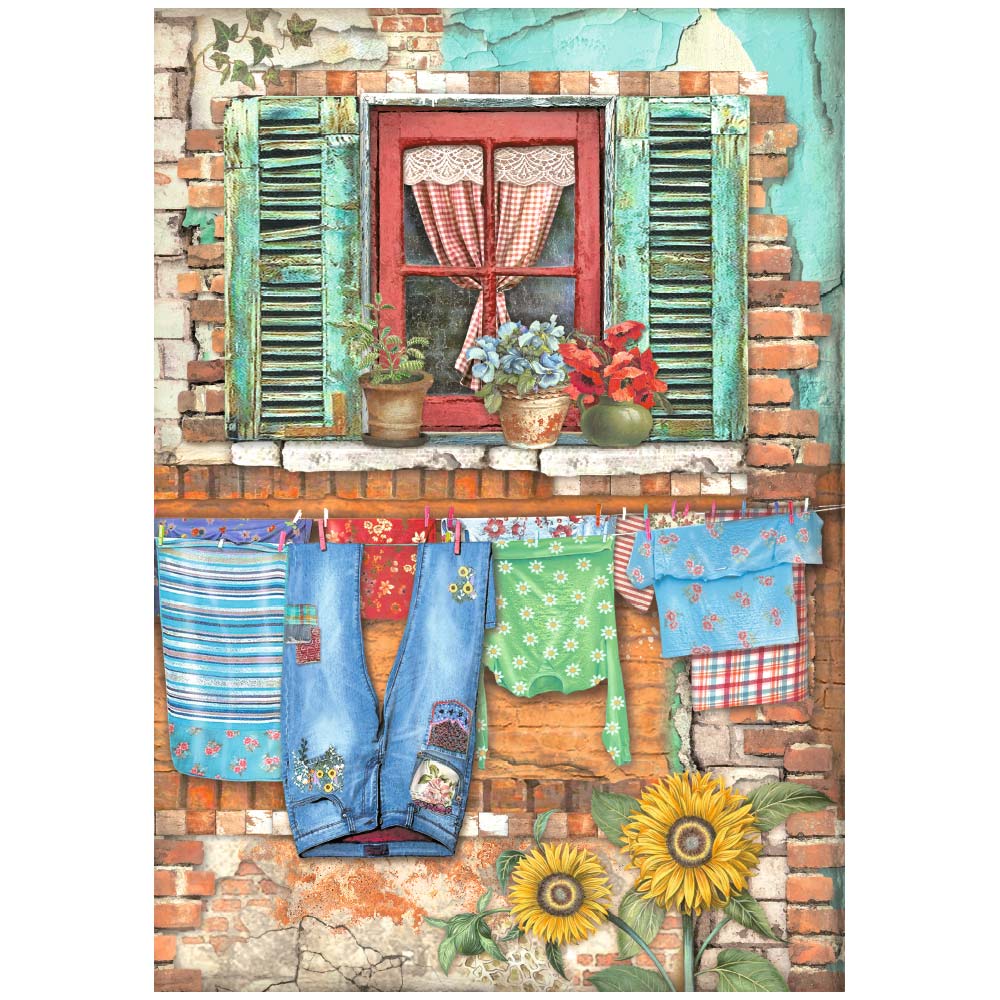 Reispapier A4 - Sunflower Art - Window - Bastelschachtel - Reispapier A4 - Sunflower Art - Window