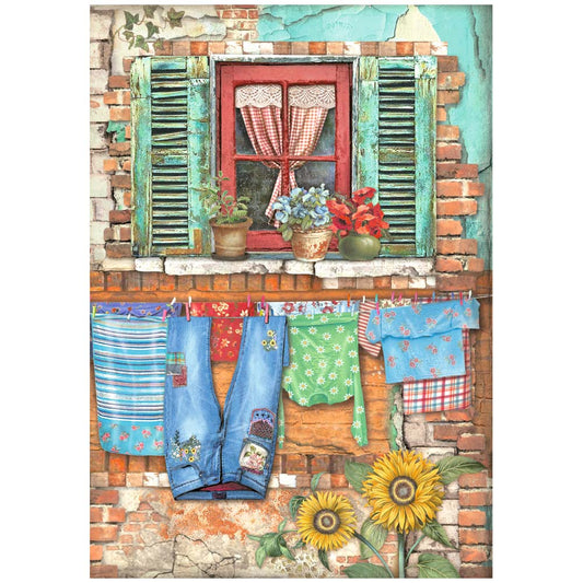 Reispapier A4 - Sunflower Art - Window - Bastelschachtel - Reispapier A4 - Sunflower Art - Window