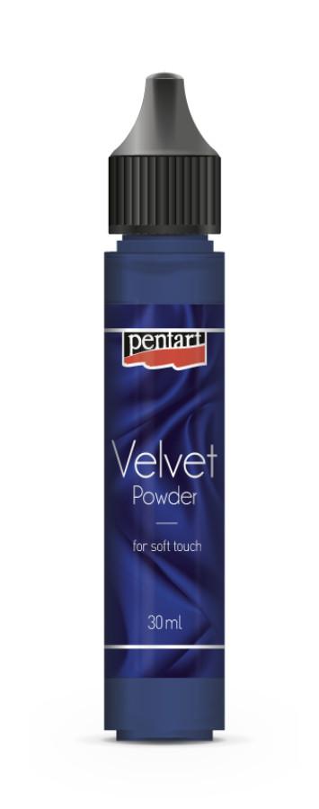 Samtpulver 30ml - königblau - Bastelschachtel - Samtpulver 30ml - königblau