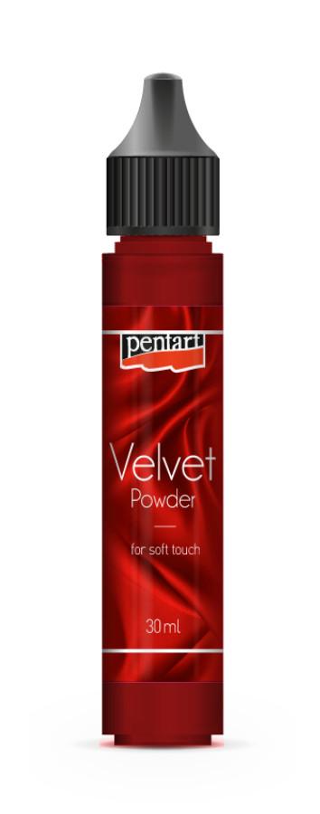 Samtpulver 30ml - rot - Bastelschachtel - Samtpulver 30ml - rot