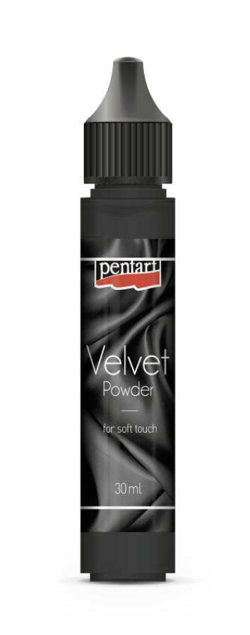 Samtpulver 30ml - schwarz - Bastelschachtel - Samtpulver 30ml - schwarz