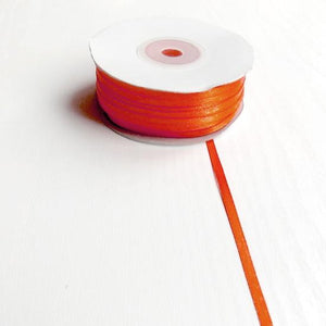 Satinband uni 3mm orange - Bastelschachtel - Satinband uni 3mm orange
