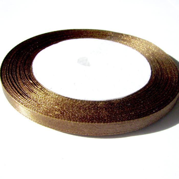 Satinband uni 6mm erdbraun