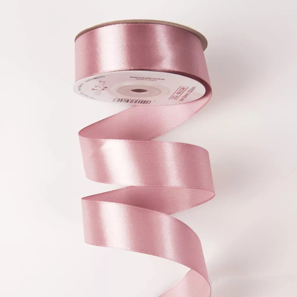 Satinband 25mm, malve - Bastelschachtel - Satinband 25mm, malve