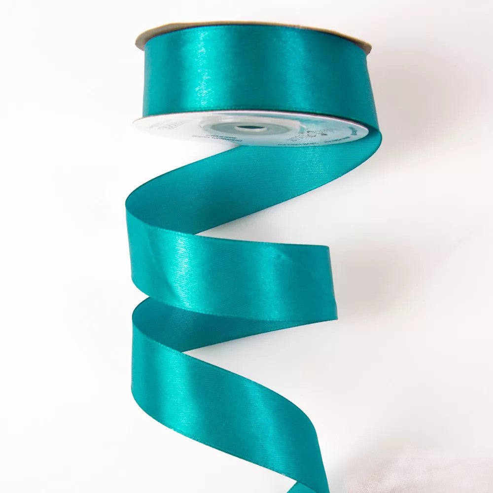 Satinband 25mm, türkis - Bastelschachtel - Satinband 25mm, türkis