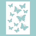 Schablone 14,5x20cm - Butterflies - Bastelschachtel