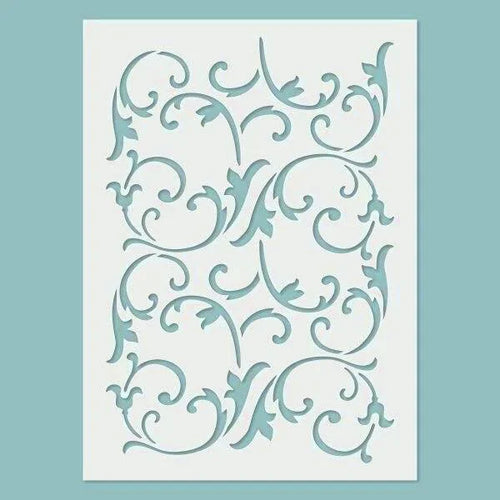 Schablone 14,5x20cm - Floral elements 01. - Bastelschachtel