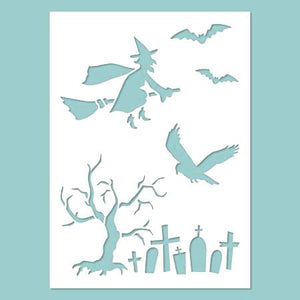 Schablone 14,5x20cm - Halloween 01. - Bastelschachtel - Schablone 14,5x20cm - Halloween 01.