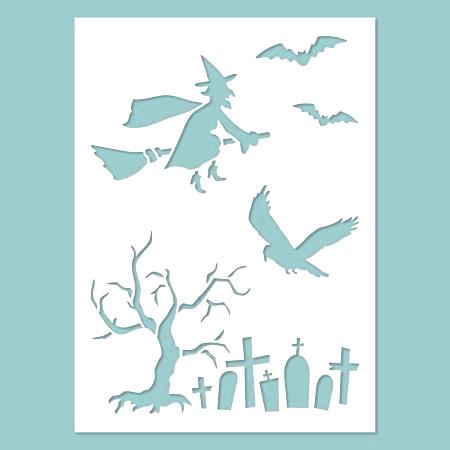 Schablone 14,5x20cm - Halloween 01.