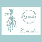 Schablone 14,5x20cm - Lavender - Bastelschachtel