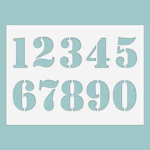 Schablone 14,5x20cm - Numbers - Bastelschachtel - Schablone 14,5x20cm - Numbers