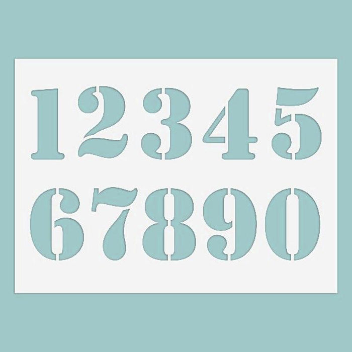 Schablone 14,5x20cm - Numbers
