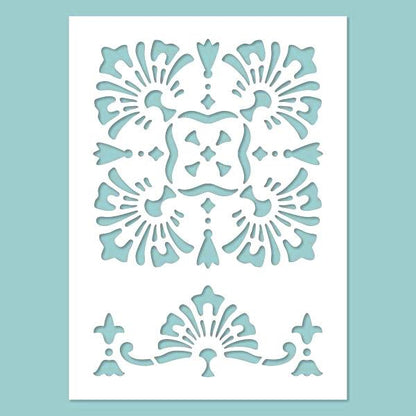 Schablone 14,5x20cm - Orient 04. - Bastelschachtel - Schablone 14,5x20cm - Orient 04.