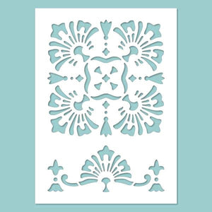 Schablone 14,5x20cm - Orient 04. - Bastelschachtel - Schablone 14,5x20cm - Orient 04.
