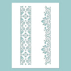 Schablone 14,5x20cm - Pattern 02. - Bastelschachtel