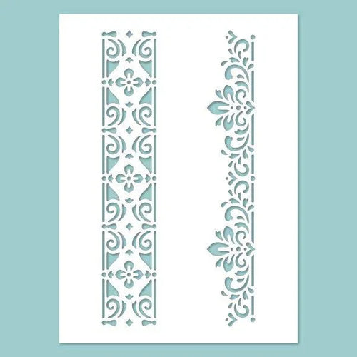 Schablone 14,5x20cm - Pattern 02. - Bastelschachtel