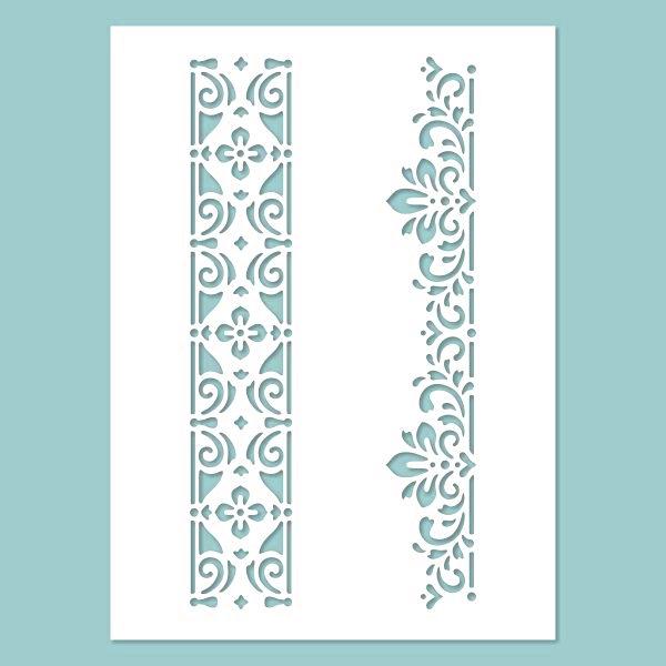 Schablone 14,5x20cm - Pattern 02. - Bastelschachtel - Schablone 14,5x20cm - Pattern 02.