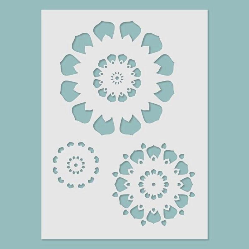Schablone 14,5x20cm - Rosetta - Bastelschachtel - Schablone 14,5x20cm - Rosetta