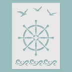Schablone 14,5x20cm - Ship`s wheel - Bastelschachtel