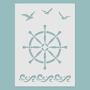 Schablone 14,5x20cm - Ship`s wheel - Bastelschachtel - Schablone 14,5x20cm - Ship`s wheel