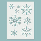 Schablone 14,5x20cm - Snowflakes - Bastelschachtel