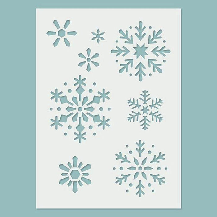 Schablone 14,5x20cm - Snowflakes