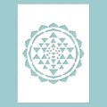 Schablone 14,5x20cm - Sri Yantra - Bastelschachtel