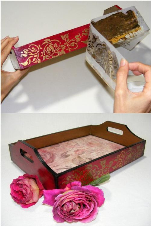 Schablone 14,5x20cm - Stone wall - Bastelschachtel