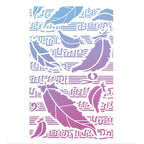 Schablone 14x24cm - Swan feathers - Bastelschachtel