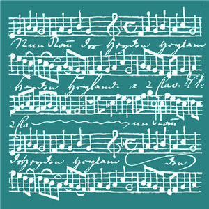 Schablone 18x18cm - Music scores - Bastelschachtel - Schablone 18x18cm - Music scores