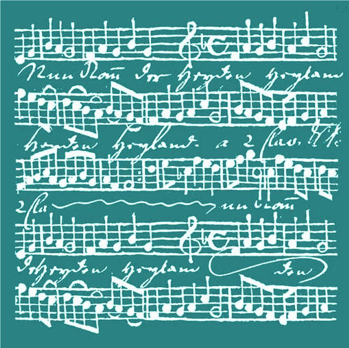 Schablone 18x18cm - Music scores