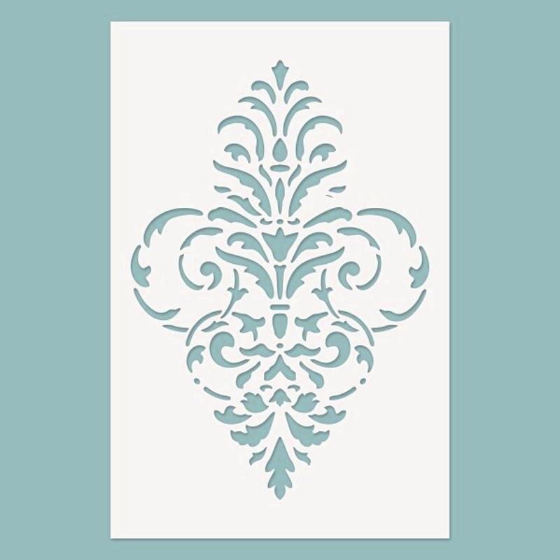 Schablone 19,5x30cm - Baroque motive - Bastelschachtel