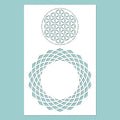 Schablone 19,5x30cm - Flower of life - Bastelschachtel