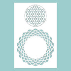 Schablone 19,5x30cm - Flower of life - Bastelschachtel