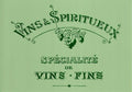 Schablone 21x29,7cm - Vins and spiritueux - Bastelschachtel
