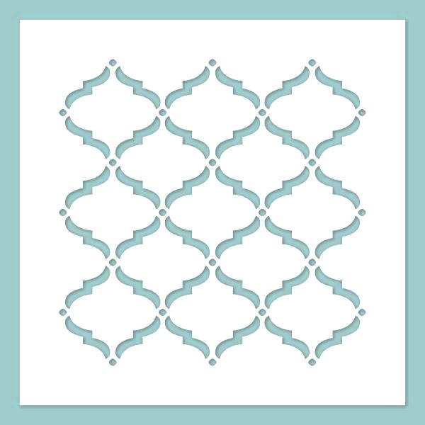 Schablone 24,5x24,5cm - Marrakesh, groß - Bastelschachtel - Schablone 24,5x24,5cm - Marrakesh, groß